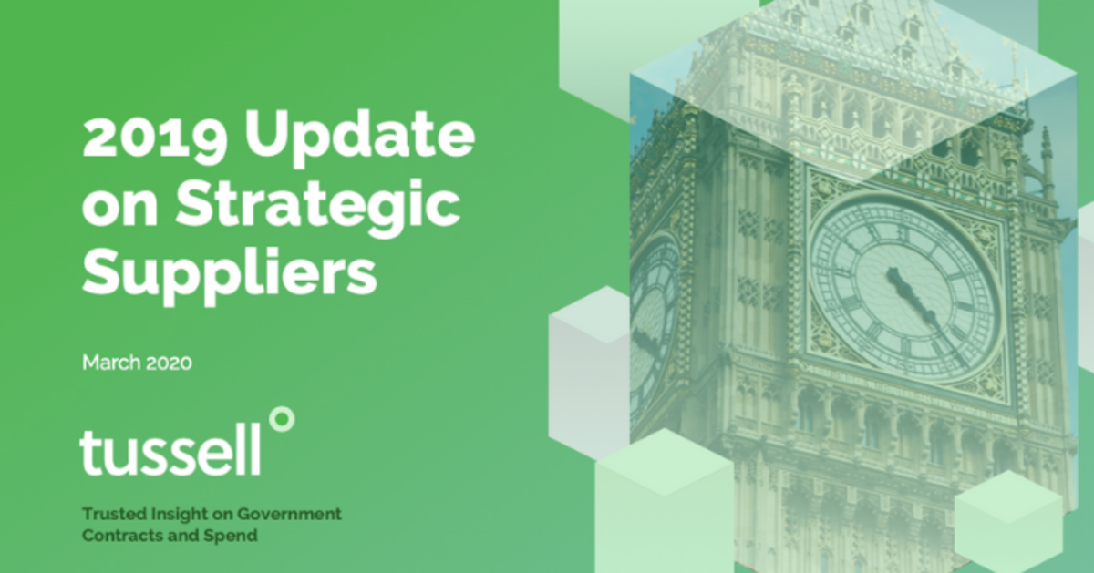 Strategic Suppliers' public sector revenues fell in 2019