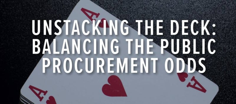 Unstacking the deck: balancing the public procurement odds